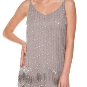 ASOS Silver Beaded Dress